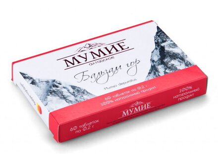 Kirgizské MÚMIO 60 tabliet x 0,2 g