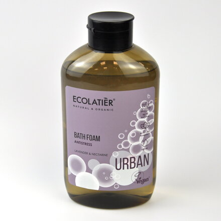 ECOLATIER URBAN - ANTISTRES pena do kúpeľa LEVANDUĽA a NEKTÁRINKA 600 ml d.s:05.2026