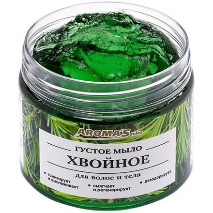 AROMASAULES Husté borovicové mydlo na telo a vlasy 250 ml