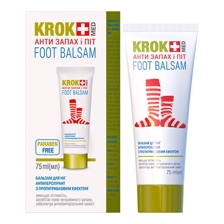 KROK MED krém proti poteniu a zápachu nôh 75 ml