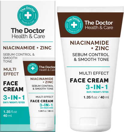 The DOCTOR pleťový krém NIACÍNAMID a ZINOK 3v1 40ml