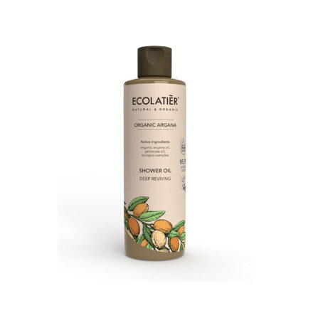 ECOLATIER ORGANIC ARGANA sprchový olej Hĺbková Obnova 250ml d.s:05.2026