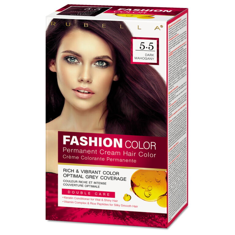 5.5 RUBELLA FASHION COLOR Dlho trvajúca Farba na vlasy TMAVÝ MAHAGÓN d.s:4.4.2026