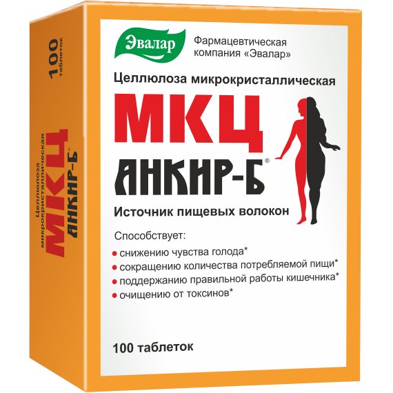 Evalar MCC Ankrit-B 100tbl zdroj prírodnej vlákniny na chudnutie a detoxikáciu