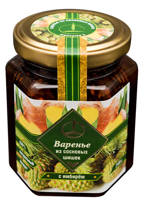 DŽEM z BOROVICOVÝCH ŠIŠIEK so ZÁZVOROM 240g