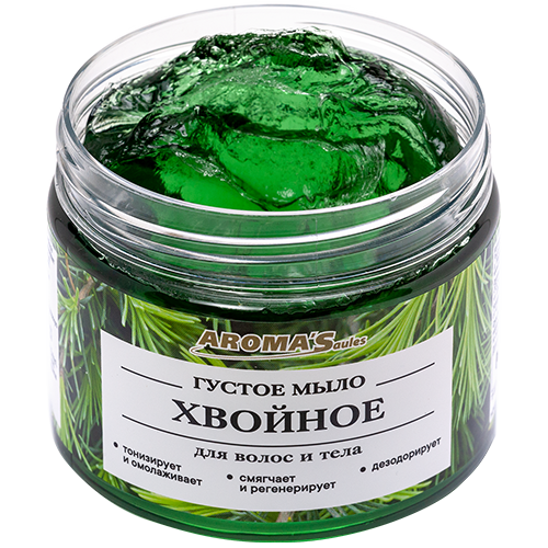 AROMASAULES Husté borovicové mydlo na telo a vlasy 250 ml