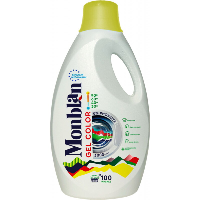 Monblan gél na farebné pranie - 100 praní 3l