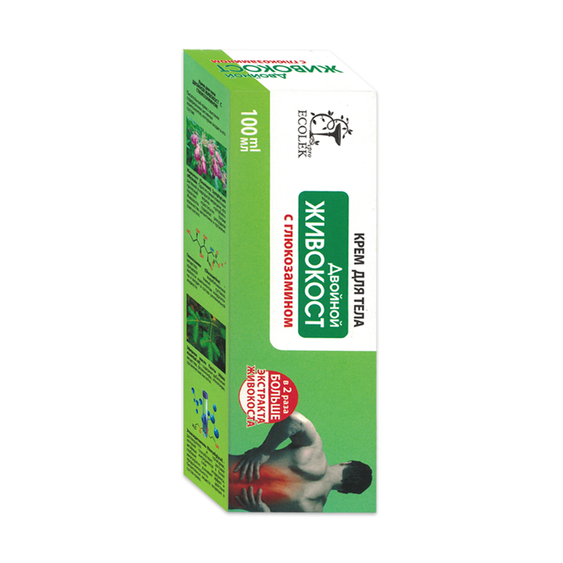 ECOLEKpro Telový kŕem DVOJITÝ EXTRAKT KOSTIHOJGLUKOZAMÍN 100ml