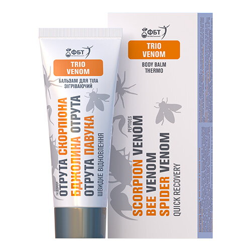 Telový balzam 3 JEDY - rýchla regenerácia s včelím, škorpióním a pavúčím jedom 75 ml