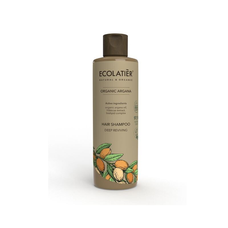 ECOLATIER Obnovujúci Šampón ORGANIC ARGANA 250 ml d.s:04.2026