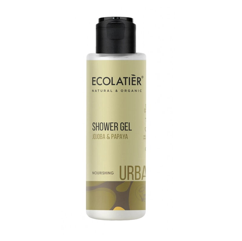 ECOLATIER URBAN - JOJOBA & PAPAYA výživný sprchový gél 100ml d.s:07.2026