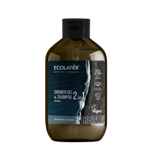 ECOLATIER - URBAN SPORT Sprchový gél a Šampón 2v1 GRAPEFRUIT a VERBENA 600 ml d.s:05.2026