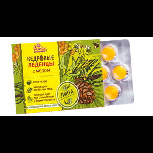 Radograd cukríky na hrdlo s cédrovou živicou, cédrovým olejom, lipou a medom 6 ks x 3,2g d.s:03.26