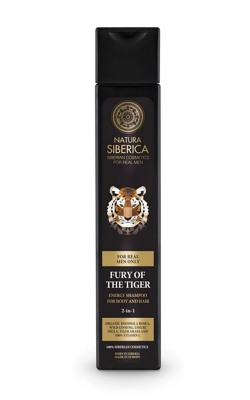 Natura Siberica Men REV TIGRA Energizujúci sprchový gél a šampón 2v1 250ml d.s:06.02026