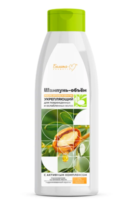 Posilňujúci šampón Objem pre poškodené a oslabené vlasy Arganový olej a keratín 500 g