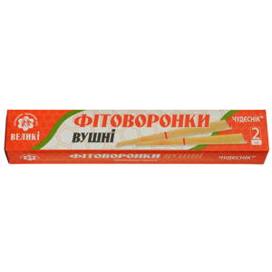 CHUDESNIK - Ušné sviečkylieviky z včelieho vosku 2 ks