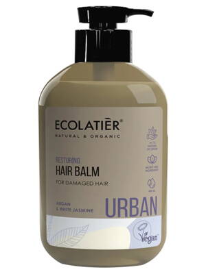 ECOLATIER URBAN ARGAN a JASMÍN Revitalizačný balzam pre poškodené vlasy 400 ml d.s:06.26