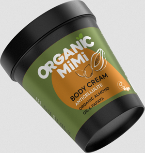 ORGANIC MIMI Telový krém proti CELULITÍDE MANDLE a PAPÁJA 200 ml