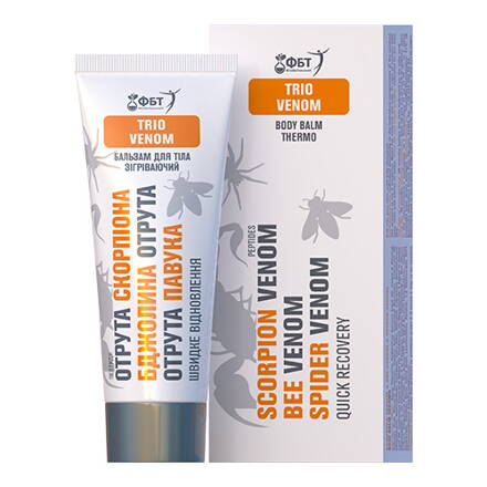 Telový balzam 3 JEDY - rýchla regenerácia s včelím, škorpióním a pavúčím jedom 75 ml